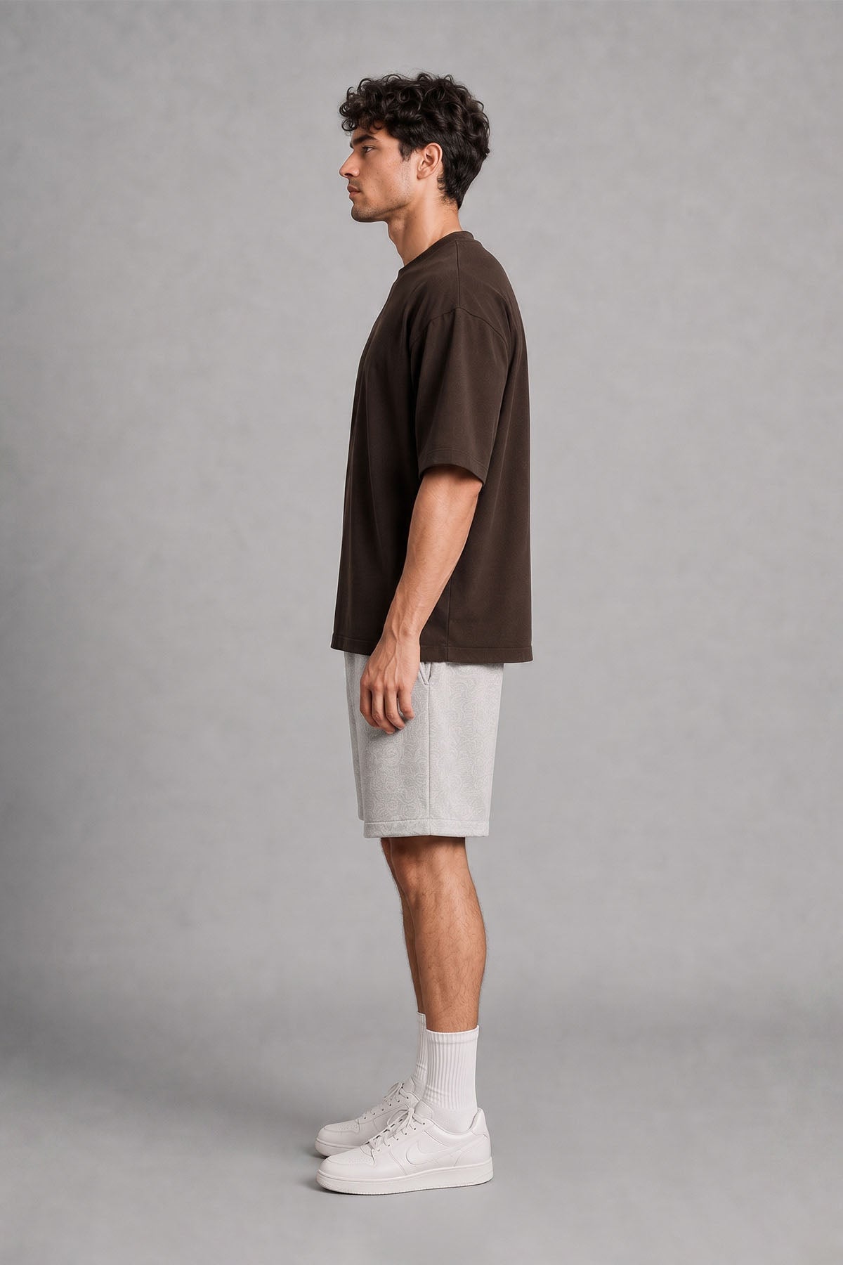 MEN OVERSIZED DOUBLE KNIT T-SHIRT
