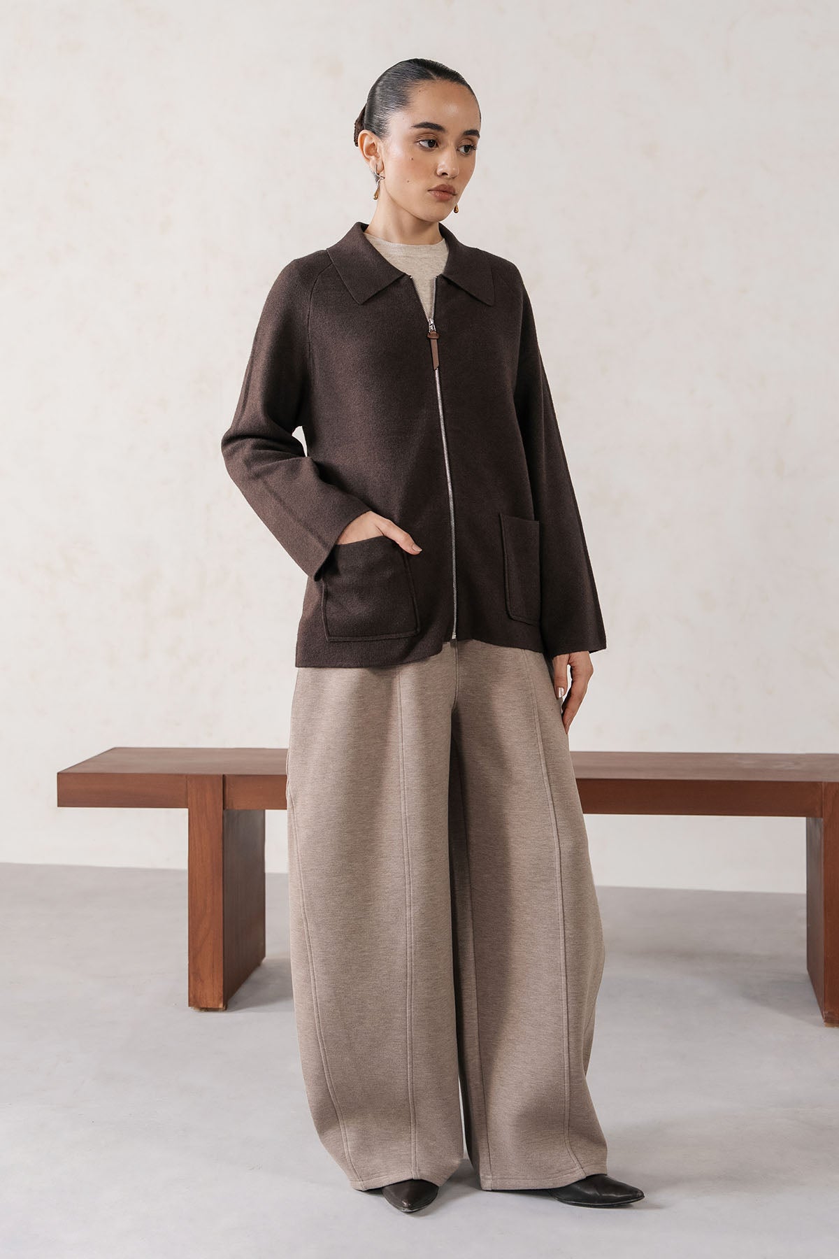 SOFT KNIT ZIPPER