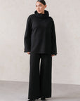 COWL NECK KNIT SET