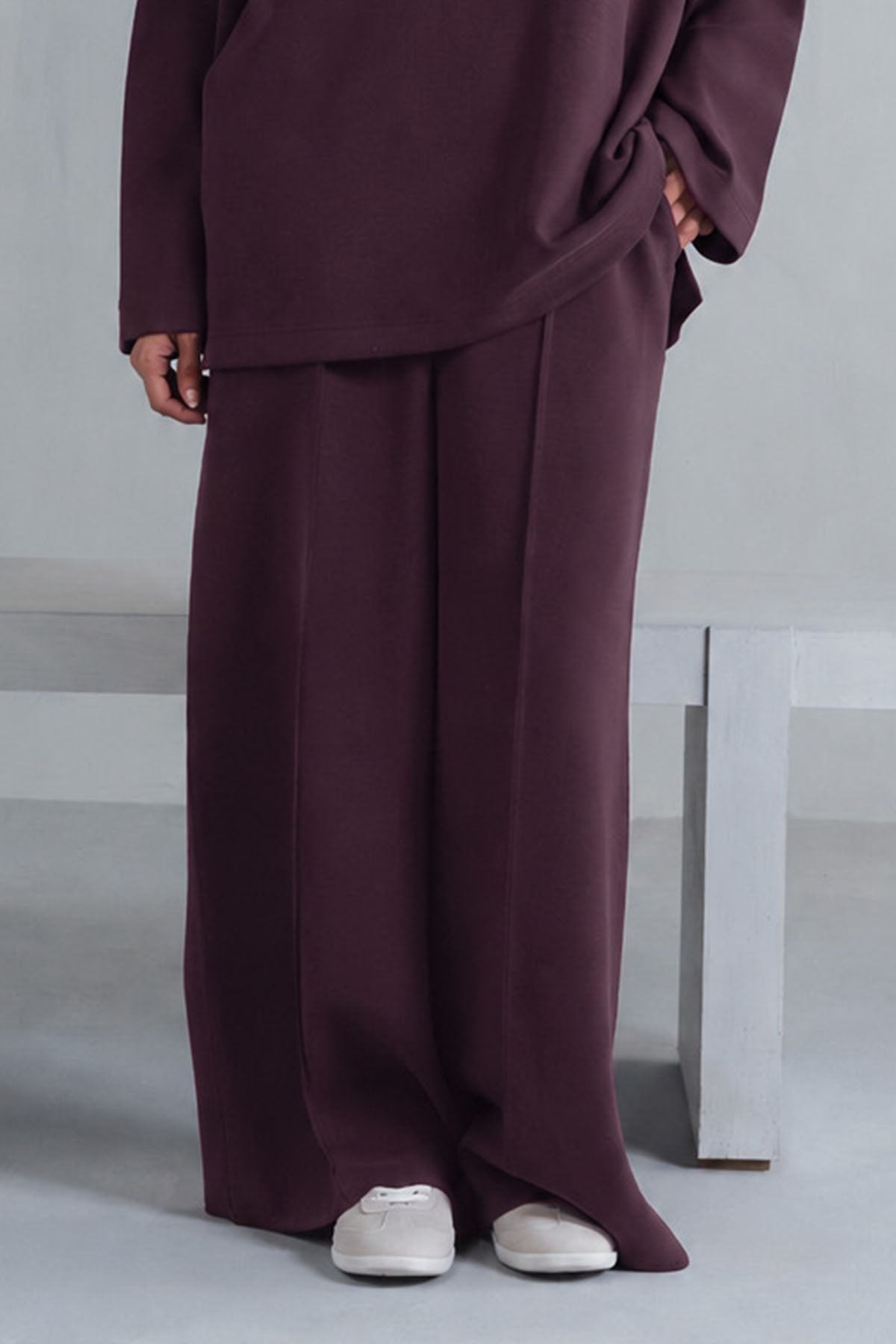 PLEATED WIDE TROUSER CLOUDLUX