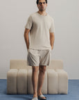 NIGHTSUIT - SHIRT AND SHORTS-100% SUPIMA COTTON
