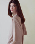 MOCK NECK SIDE SLIT CLOUDLUX