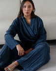 TEXTURED WRAP SHIRT