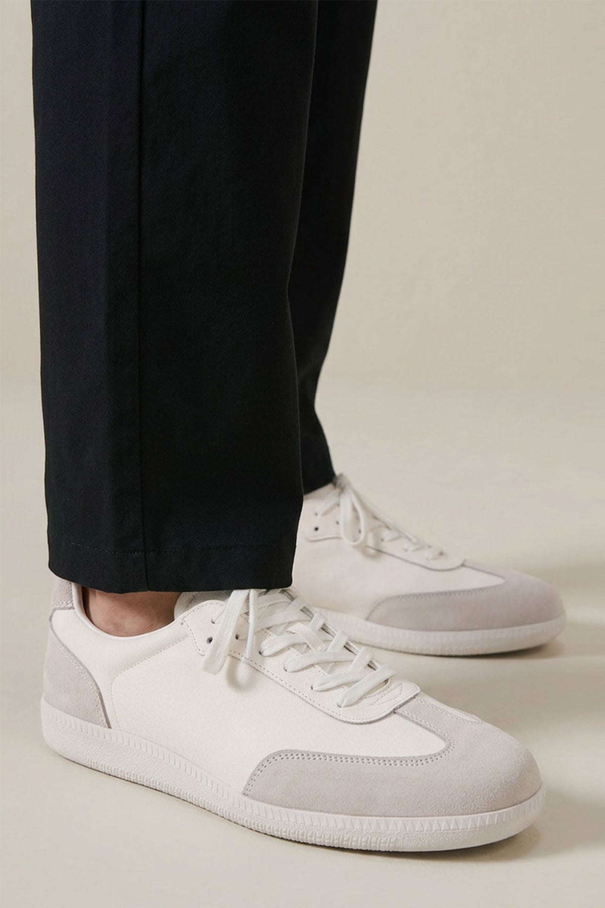 MEN LEATHER TRAINERS