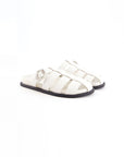 BUCKLED SLIDER SANDALS