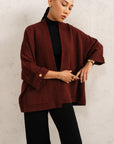 LIGHTWEIGHT OPEN CARDIGAN