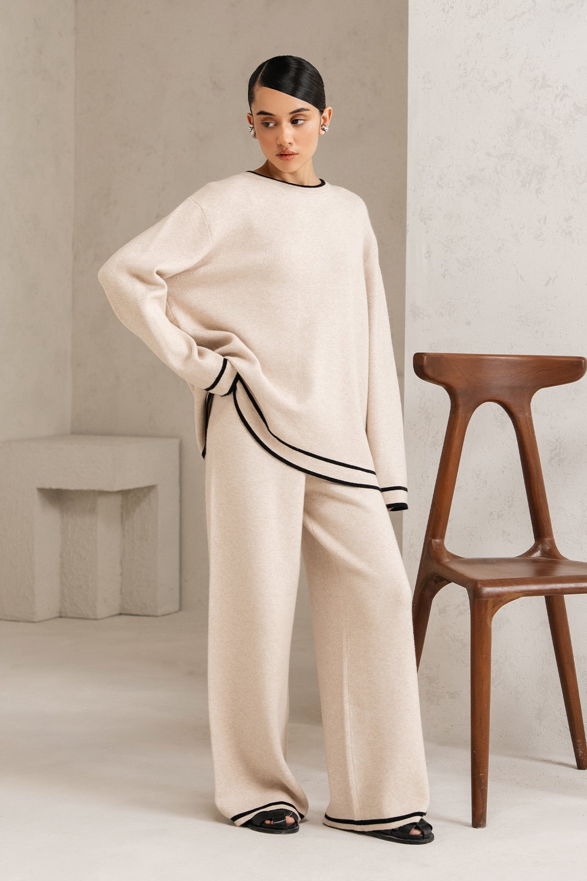 CONTRAST TRIM CO-ORD SET