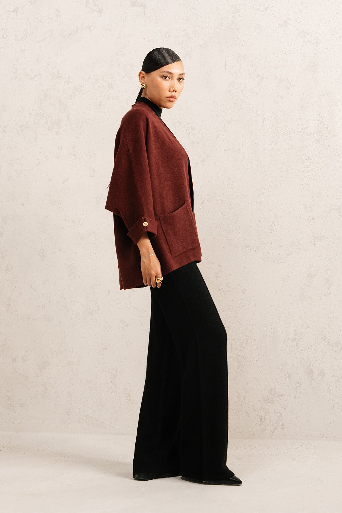 LIGHTWEIGHT OPEN CARDIGAN