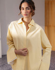 RELAXED DOUBLE CUFF SHIRT-POPLIN