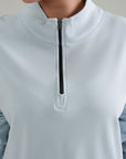 WOMEN HALF ZIPPER- DOUBLE KNIT