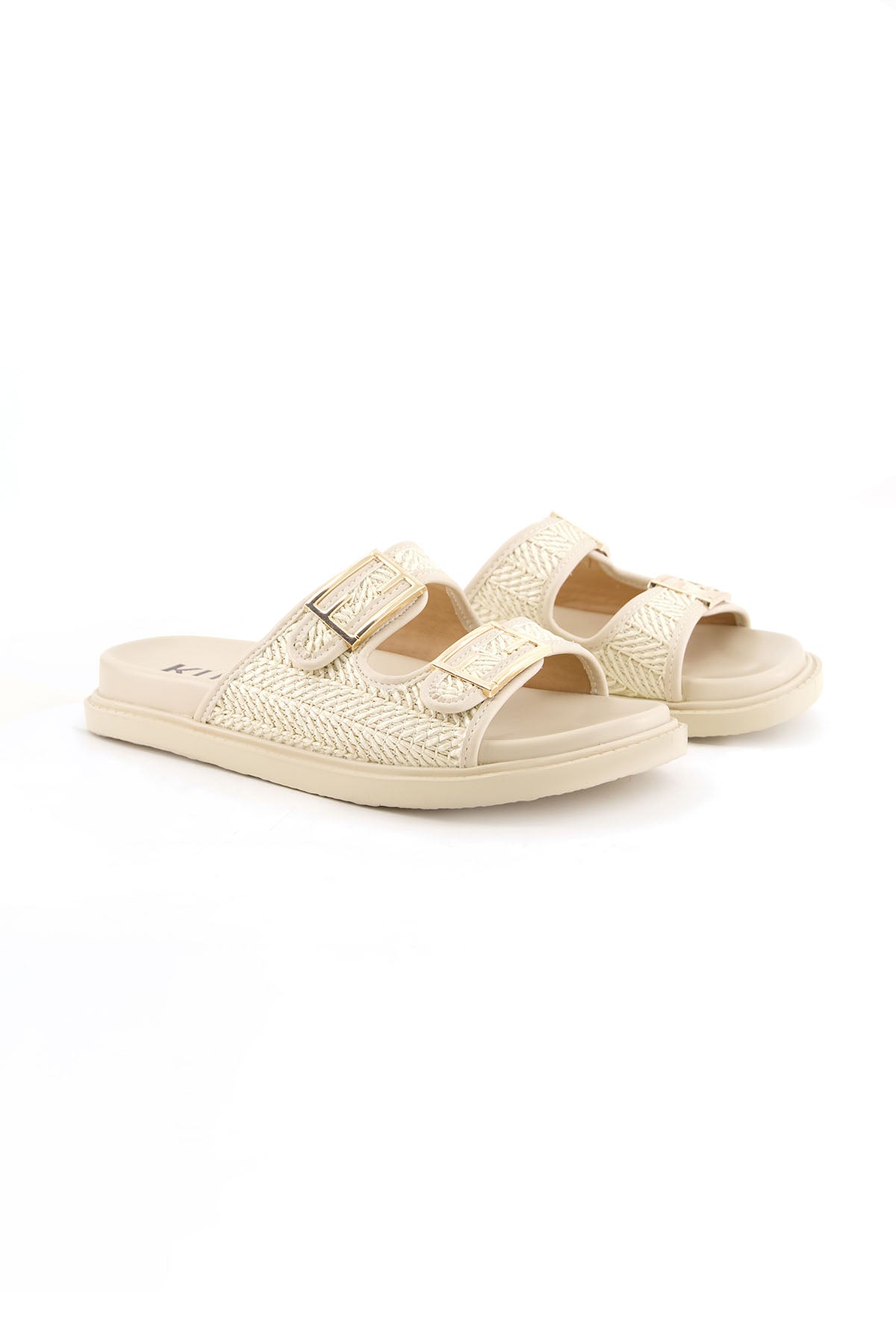 DOUBLE BUCKLE SLIDES