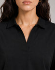 OPEN COLLAR POLO-DOUBLE KNIT