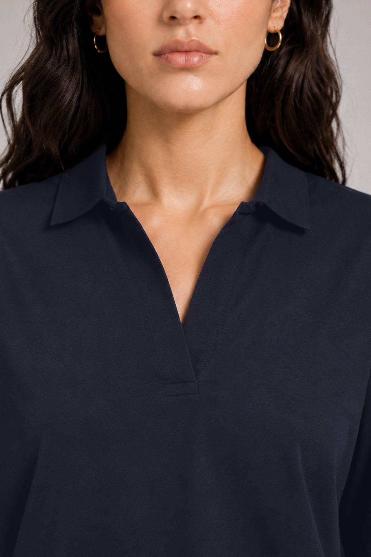 OPEN COLLAR POLO-DOUBLE KNIT