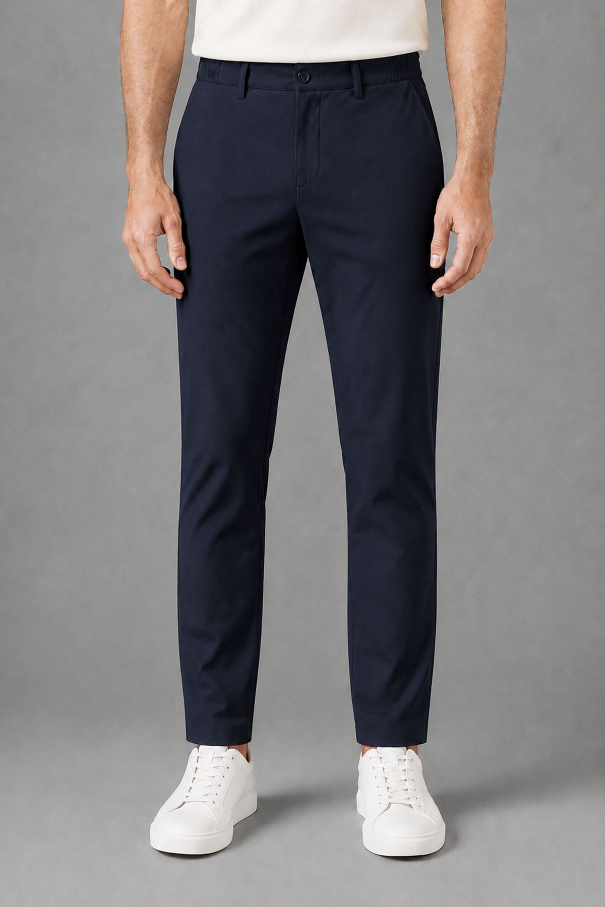 ELASTICATED CHINO REGULAR FIT