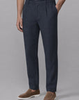 ELASTICATED PANTS-LINEN BLEND