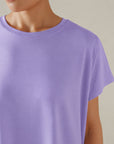 WOMEN SPLIT MESH TEE