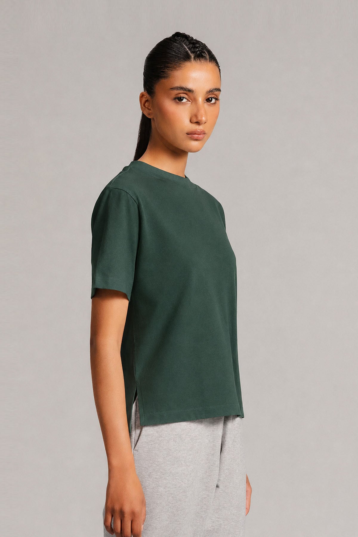 CROPPED T-SHIRT SUMPIMA COTTON