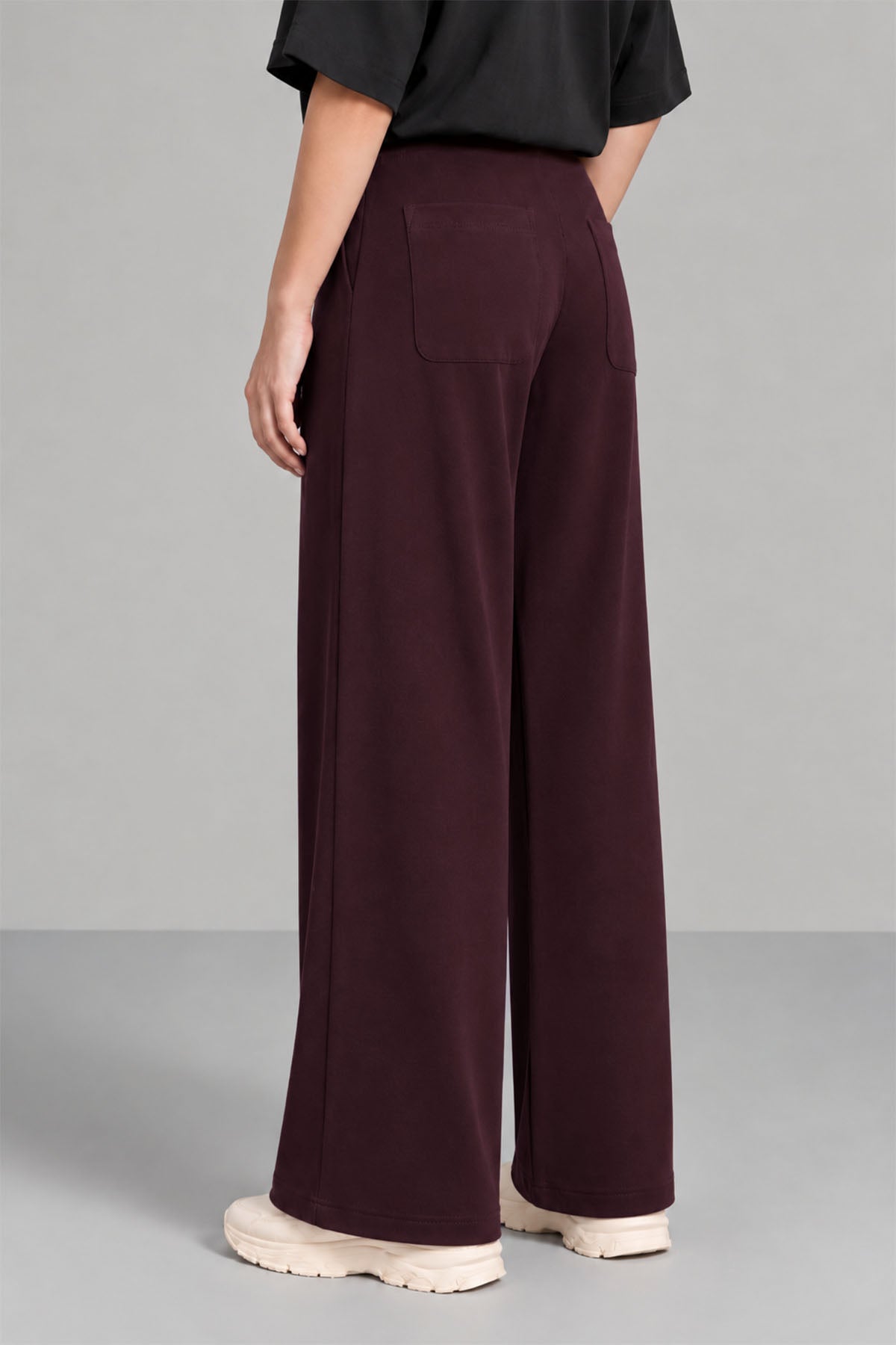 MOVE WIDE TROUSERS-DOUBLE KNIT