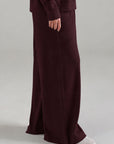 PLEATED WIDE LEG PANT - DOUBLE KNIT