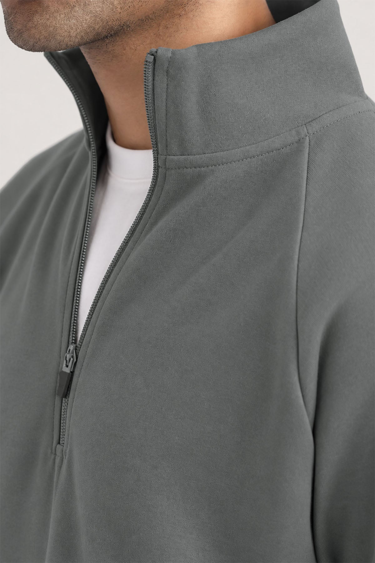MEN QUARTER ZIP-DOUBLE KNIT