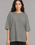 OVERSIZED-DOUBLE KNIT T-SHIRT