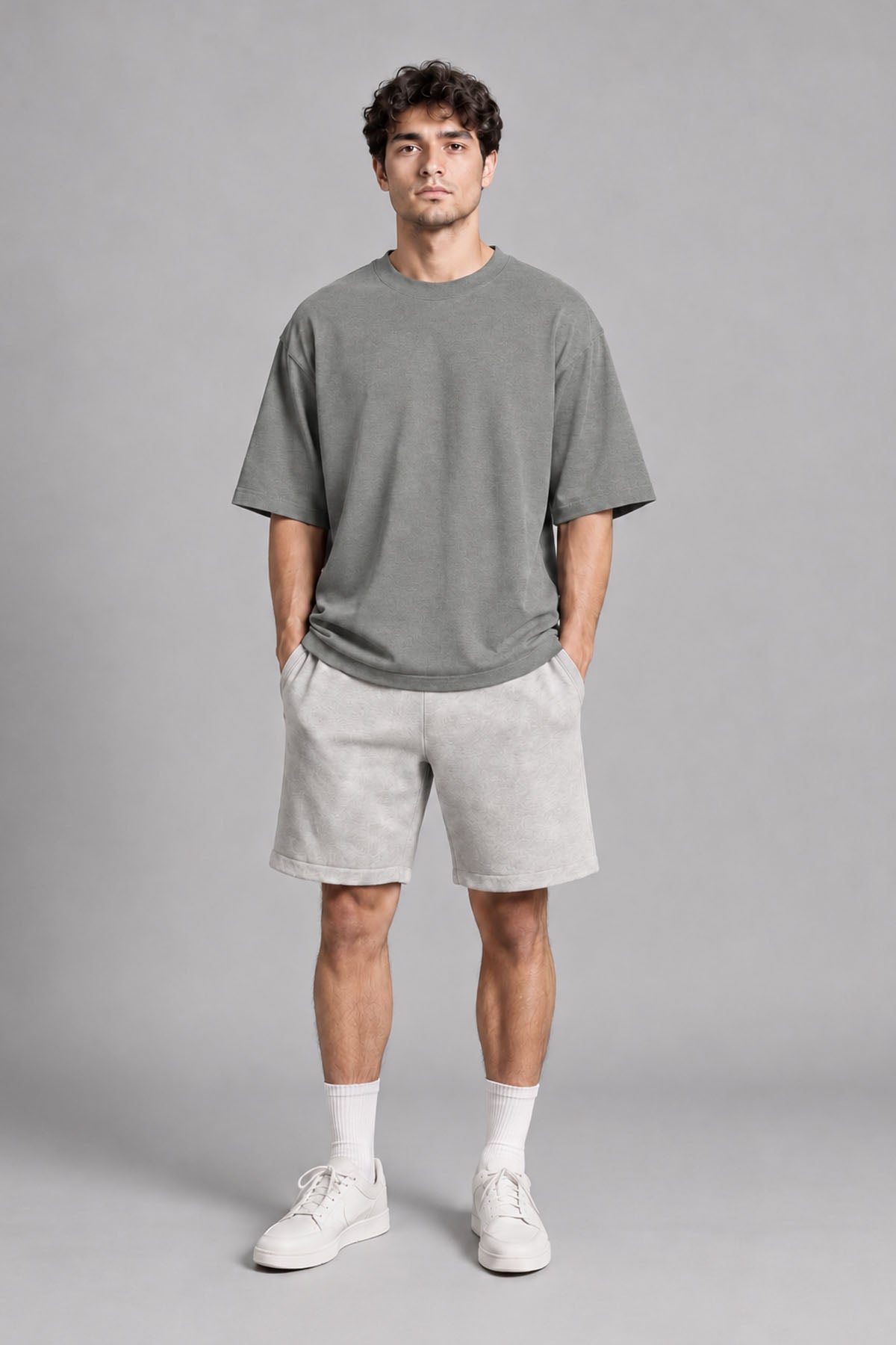 MEN OVERSIZED DOUBLE KNIT T-SHIRT