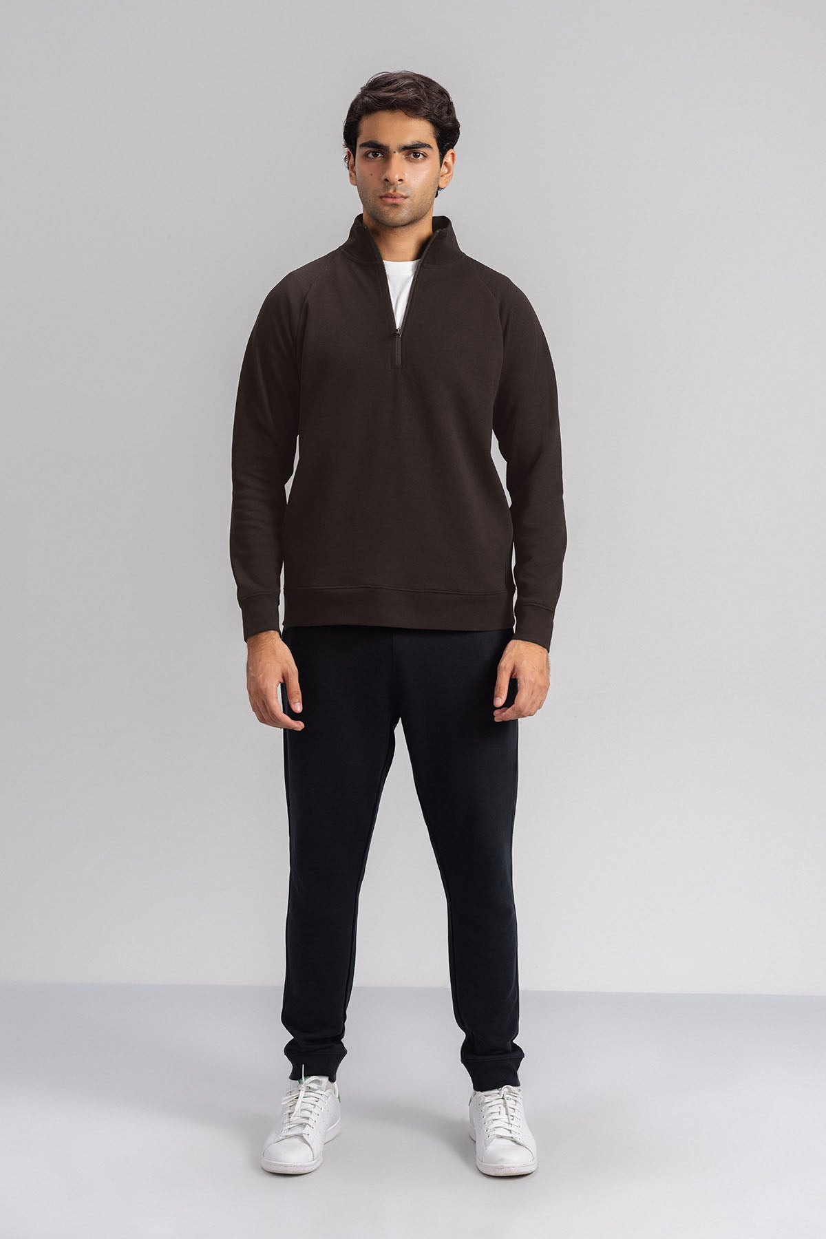 MEN QUARTER ZIP-DOUBLE KNIT