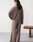 BUTTON-UP KNIT SET