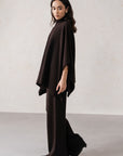 CAPE-SLEEVE KNIT SET