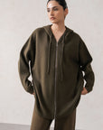 OVERSIZED ZIPPER HOODIE