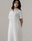 TEXTURED SHORT-SLEEVE TUNIC
