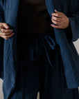 TEXTURED WRAP FLARED PANTS
