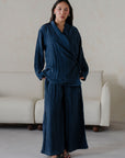 TEXTURED WRAP SHIRT