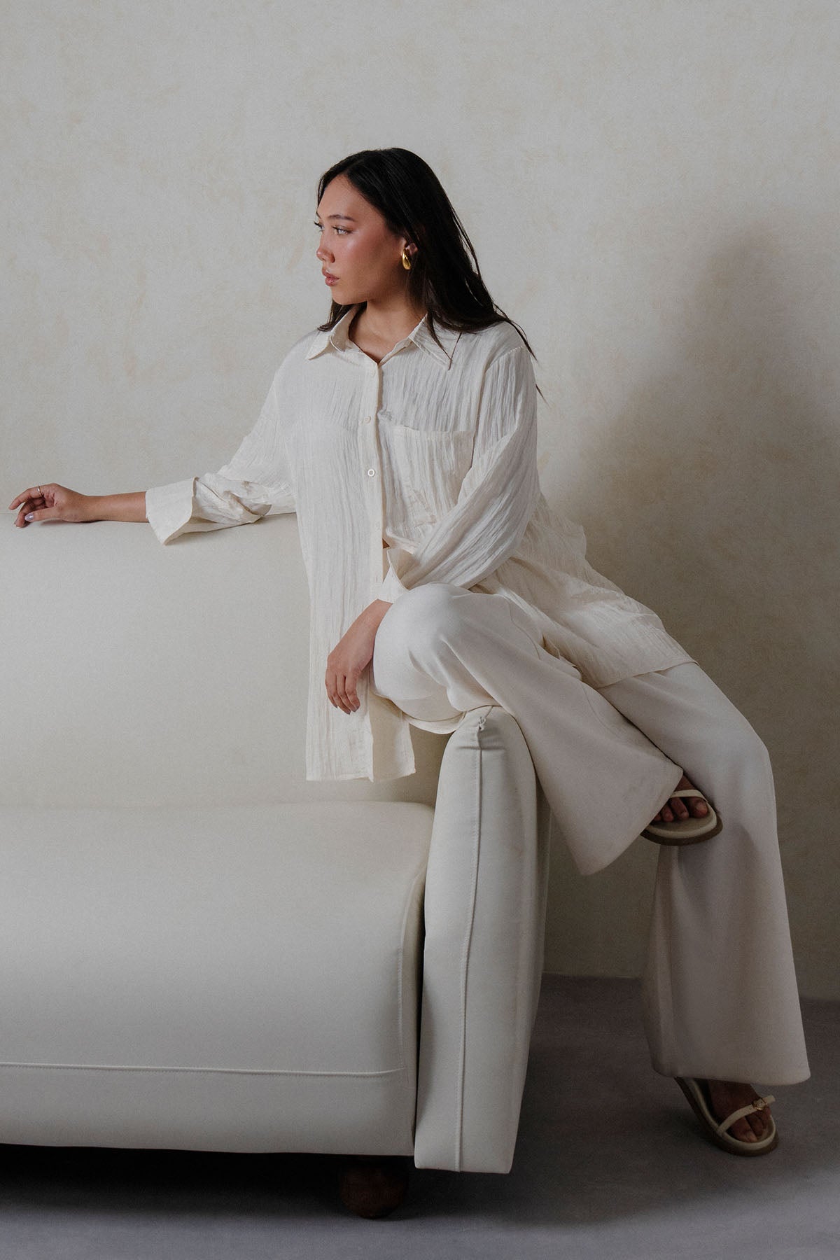 TEXTURED LONG TUNIC