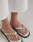 CHAIN STRAP SANDALS