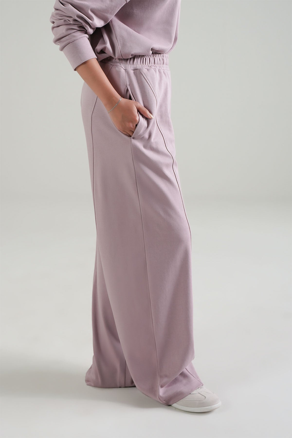 ELASTICATED LOUNGE PANT-DOUBLE KNIT