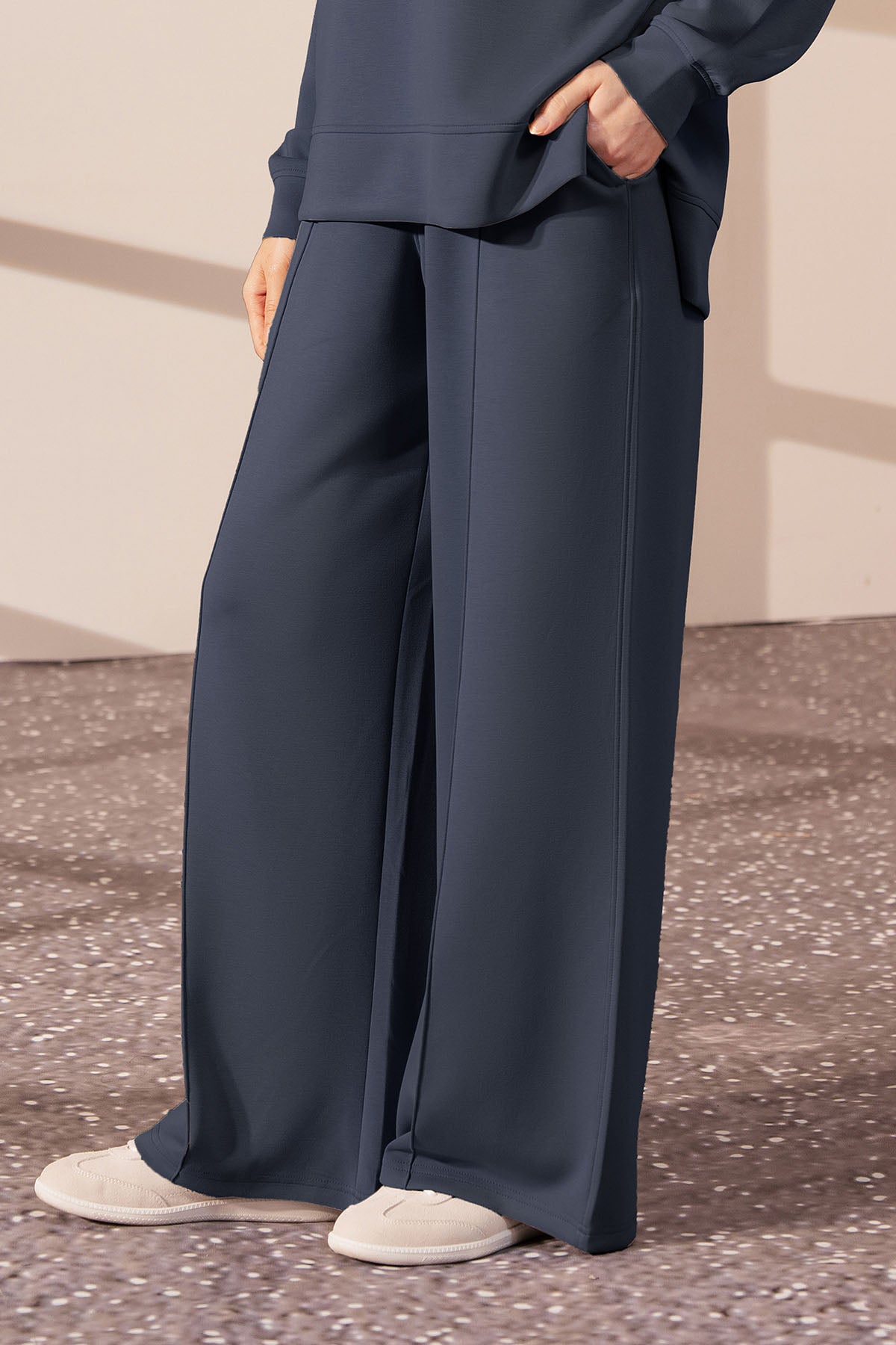 PLEATED WIDE TROUSER CLOUDLUX