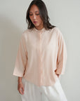RELAXED BAND COLLAR SHIRT