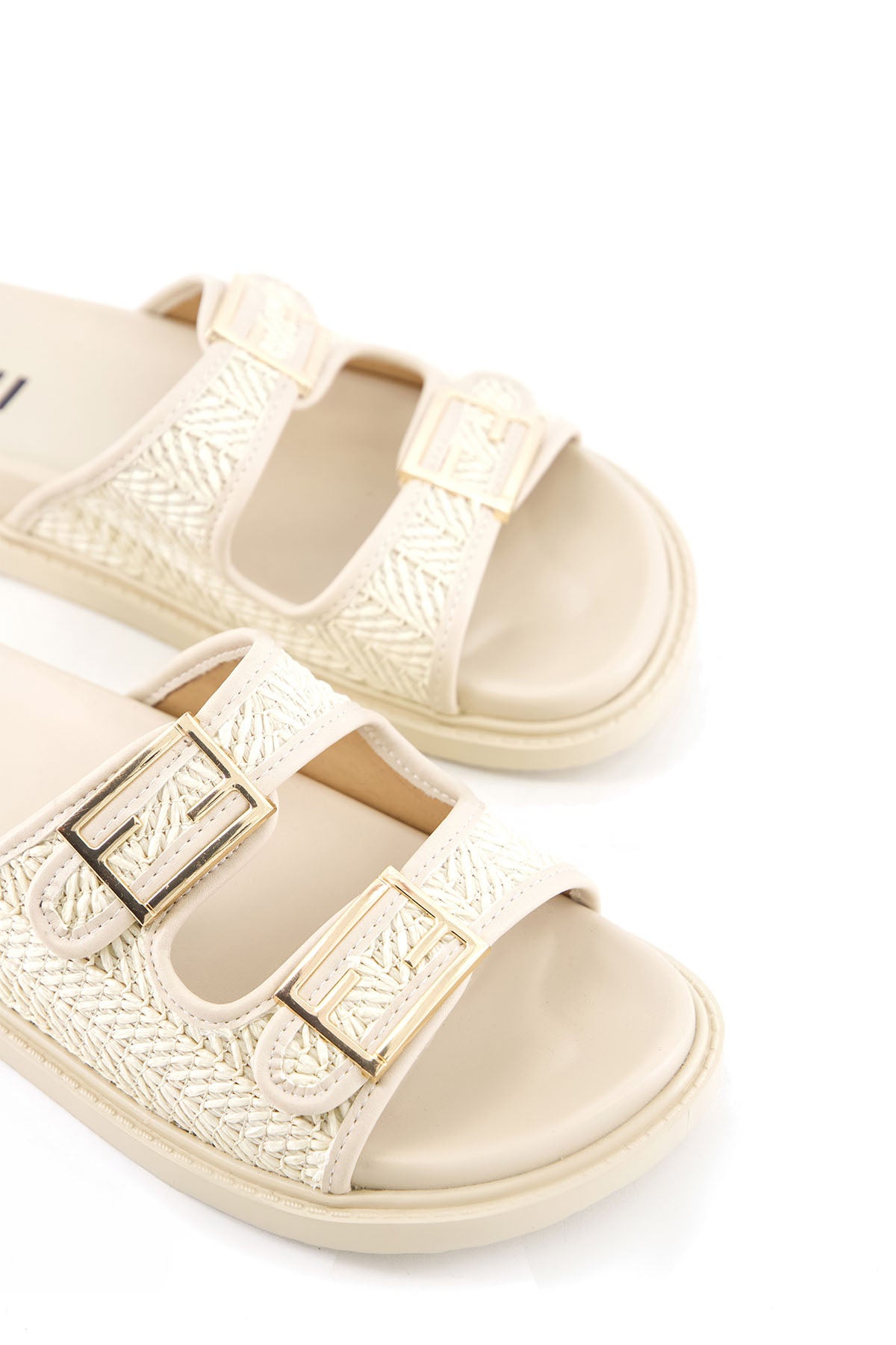 DOUBLE BUCKLE SLIDES