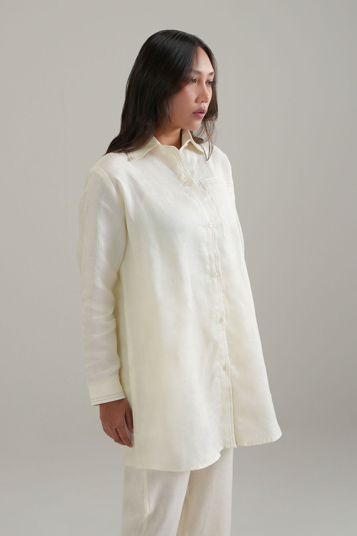 LONG TUNIC - 100% LINEN