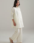 ELASTICATED RELAXED PANTS-100% LINEN