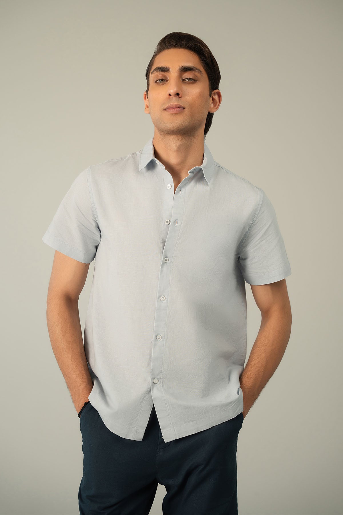 CLASSIC LINEN BLEND SHIRT