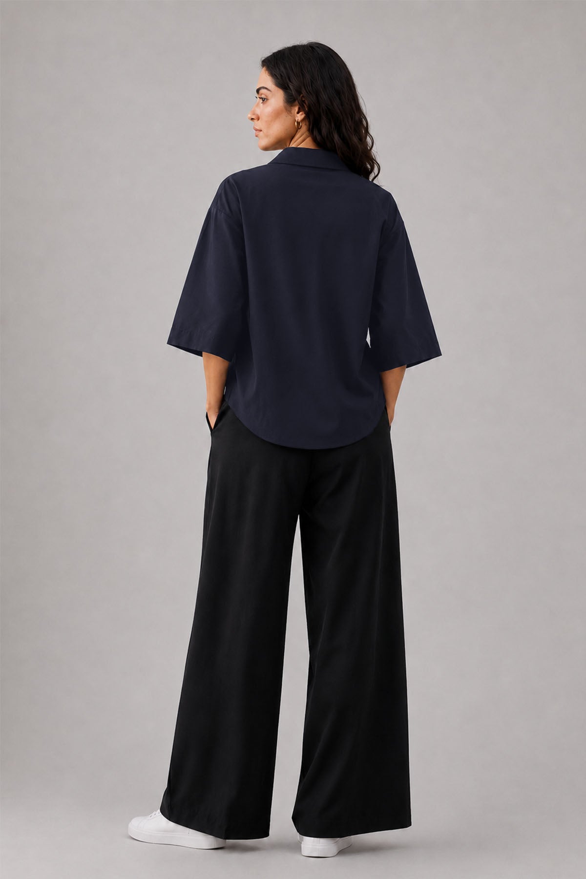 OPEN COLLAR POLO-DOUBLE KNIT