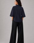 OPEN COLLAR POLO-DOUBLE KNIT