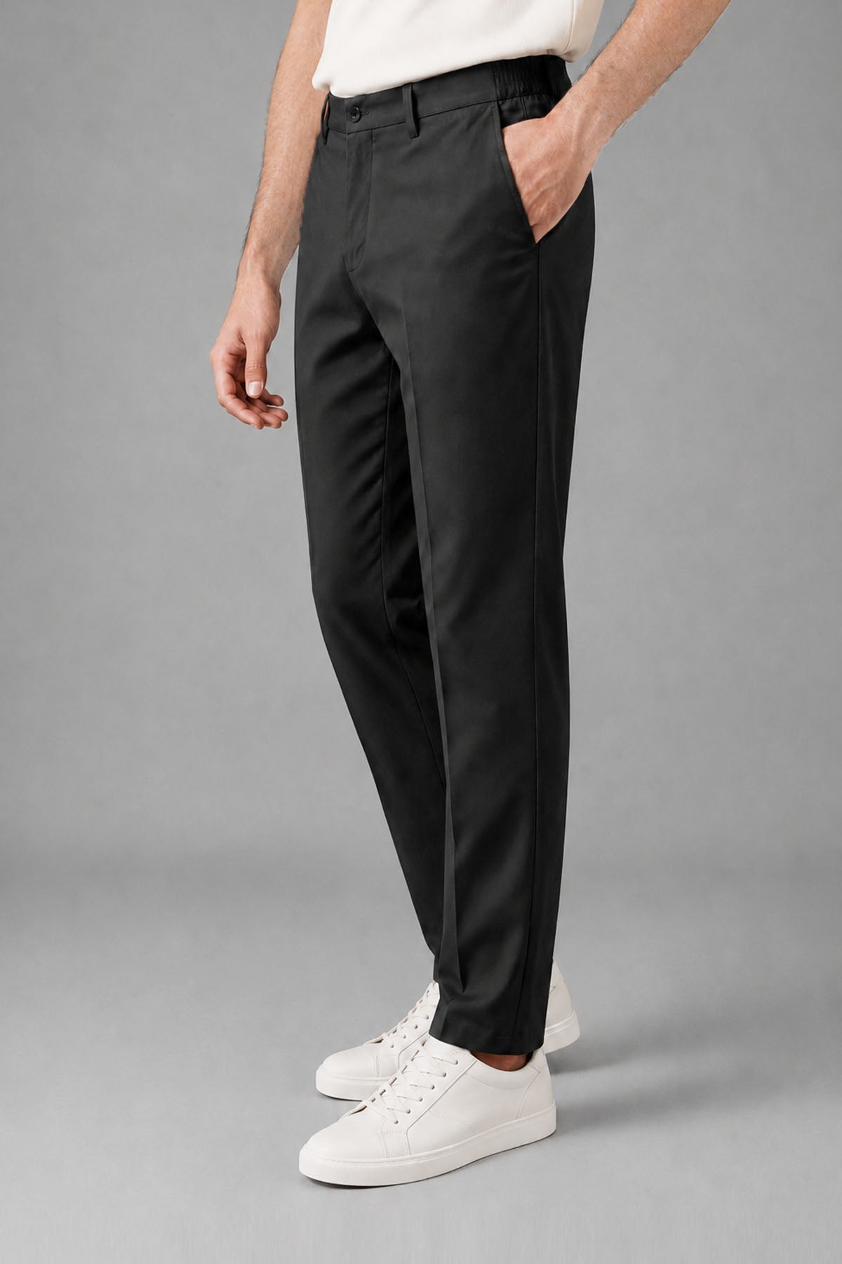 ELASTICATED CHINO REGULAR FIT
