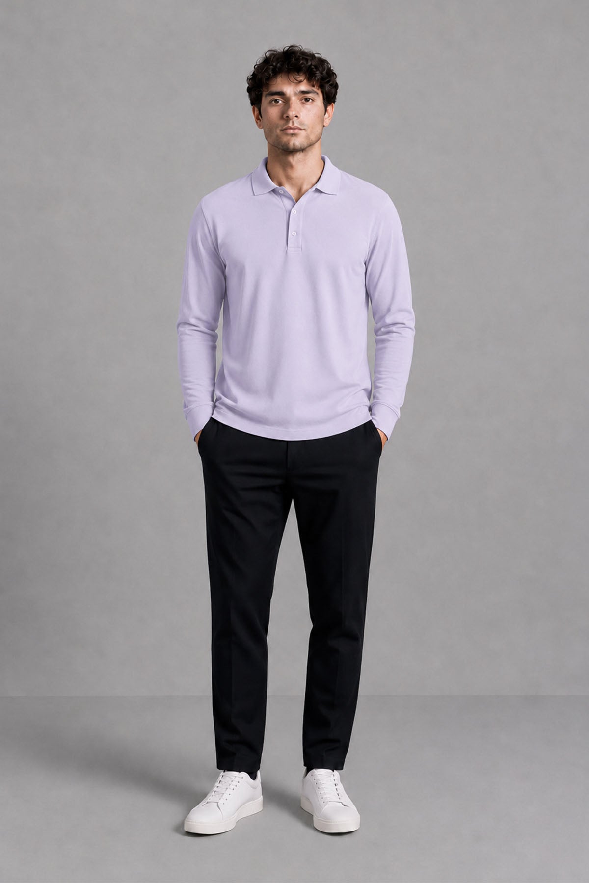 FULL SLEEVE SUPIMA POLO T-SHIRT