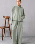 MOCK NECK ZIPPER - CLOUDLUX LIGHT