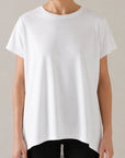 WOMEN SPLIT MESH TEE