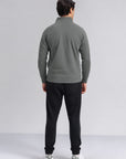 MEN QUARTER ZIP-DOUBLE KNIT