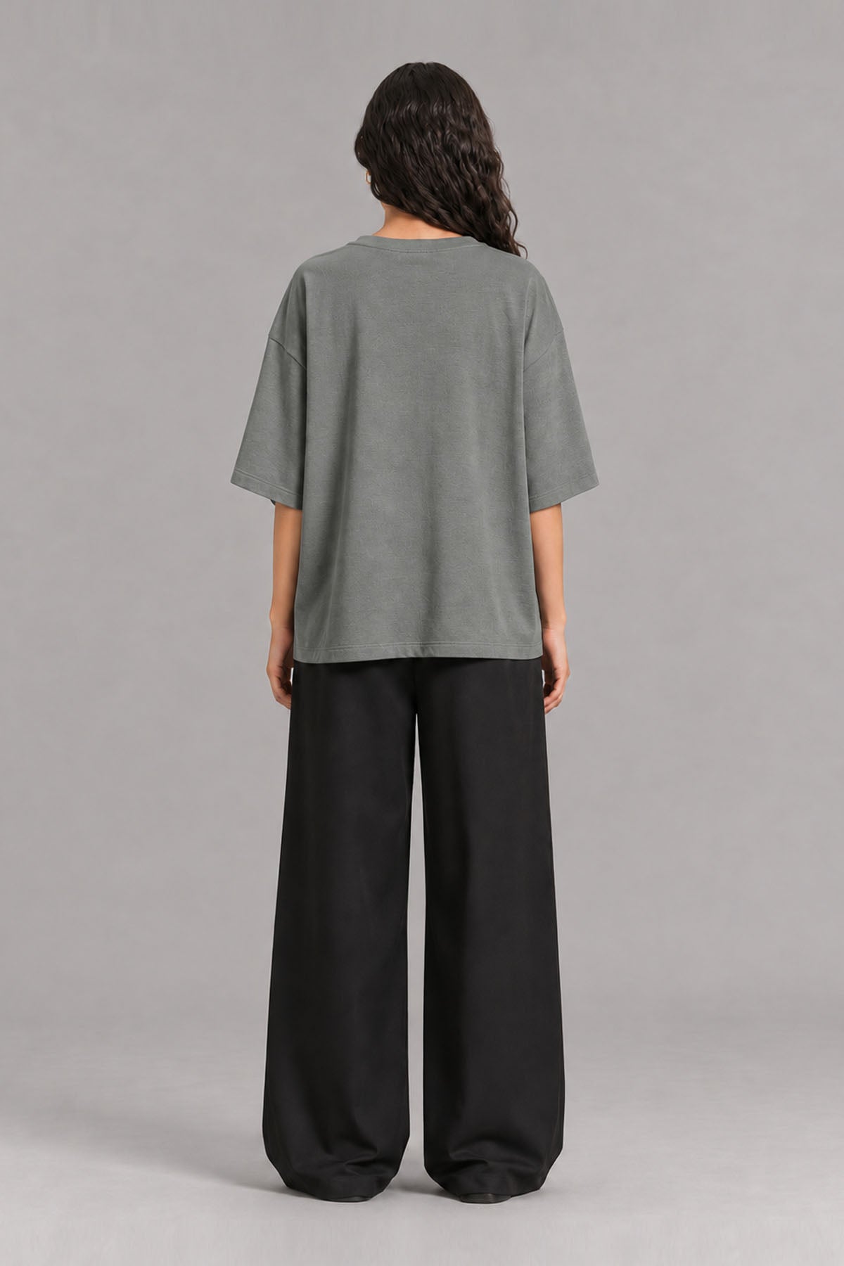 OVERSIZED-DOUBLE KNIT T-SHIRT